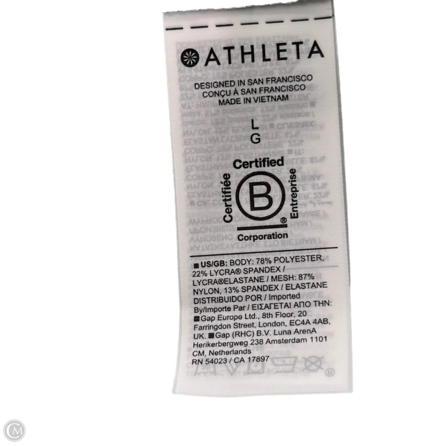 Athletic Leggings By Athleta In Blue, Size: L