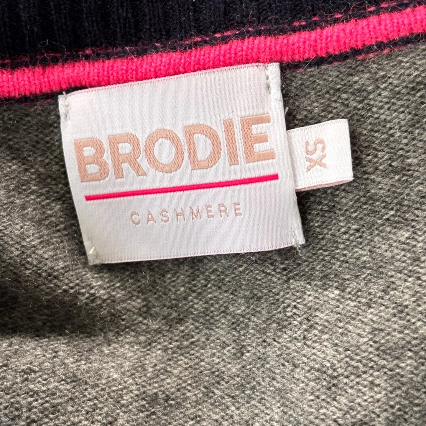 Sweater Cardigan Cashmere By Brodie In Grey, Size: Xs