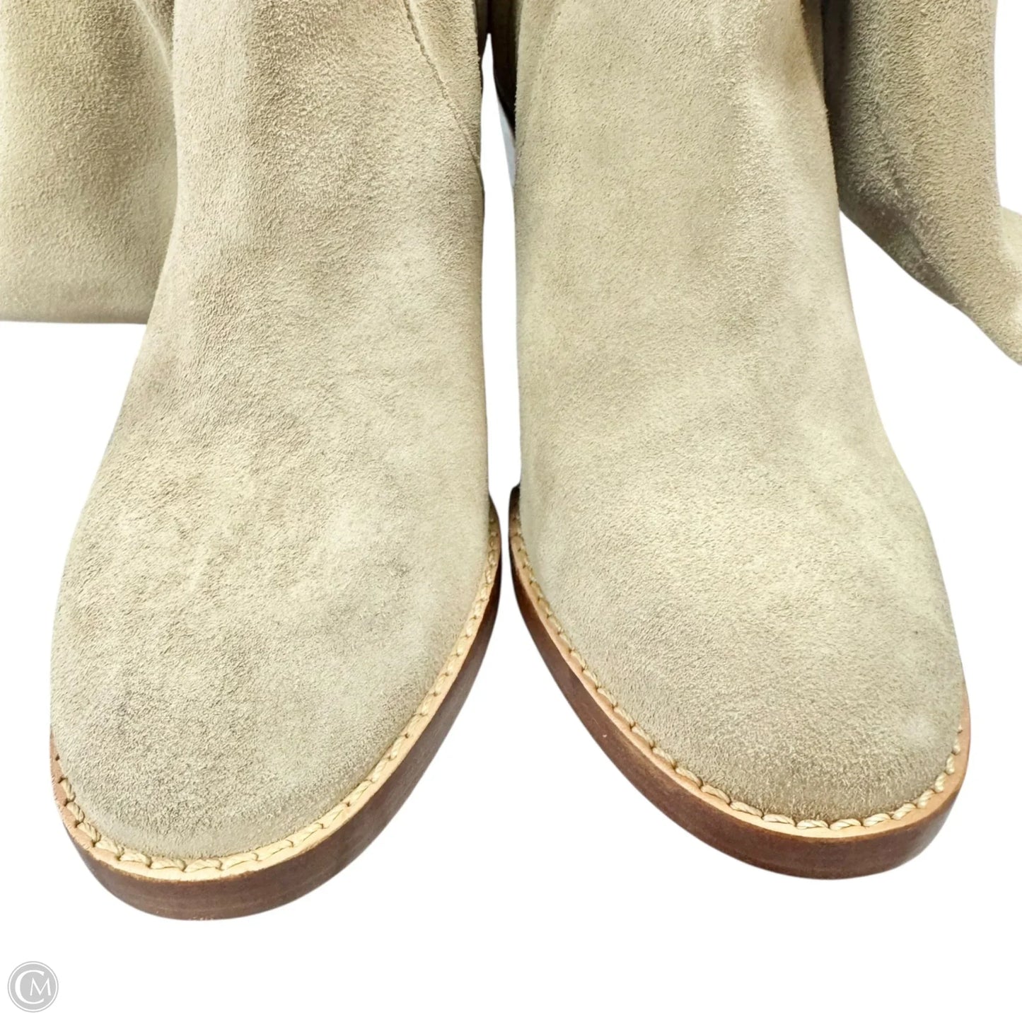 Boots Knee Heels By Matt Bernson In Taupe, Size: 7.5