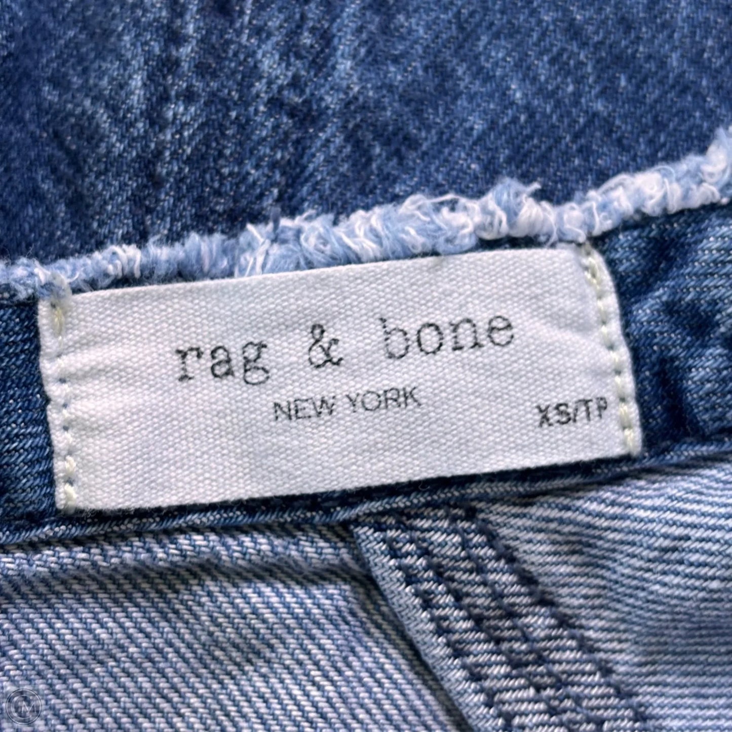 Dress Casual Short By Rag And Bone In Blue Denim, Size: Xs