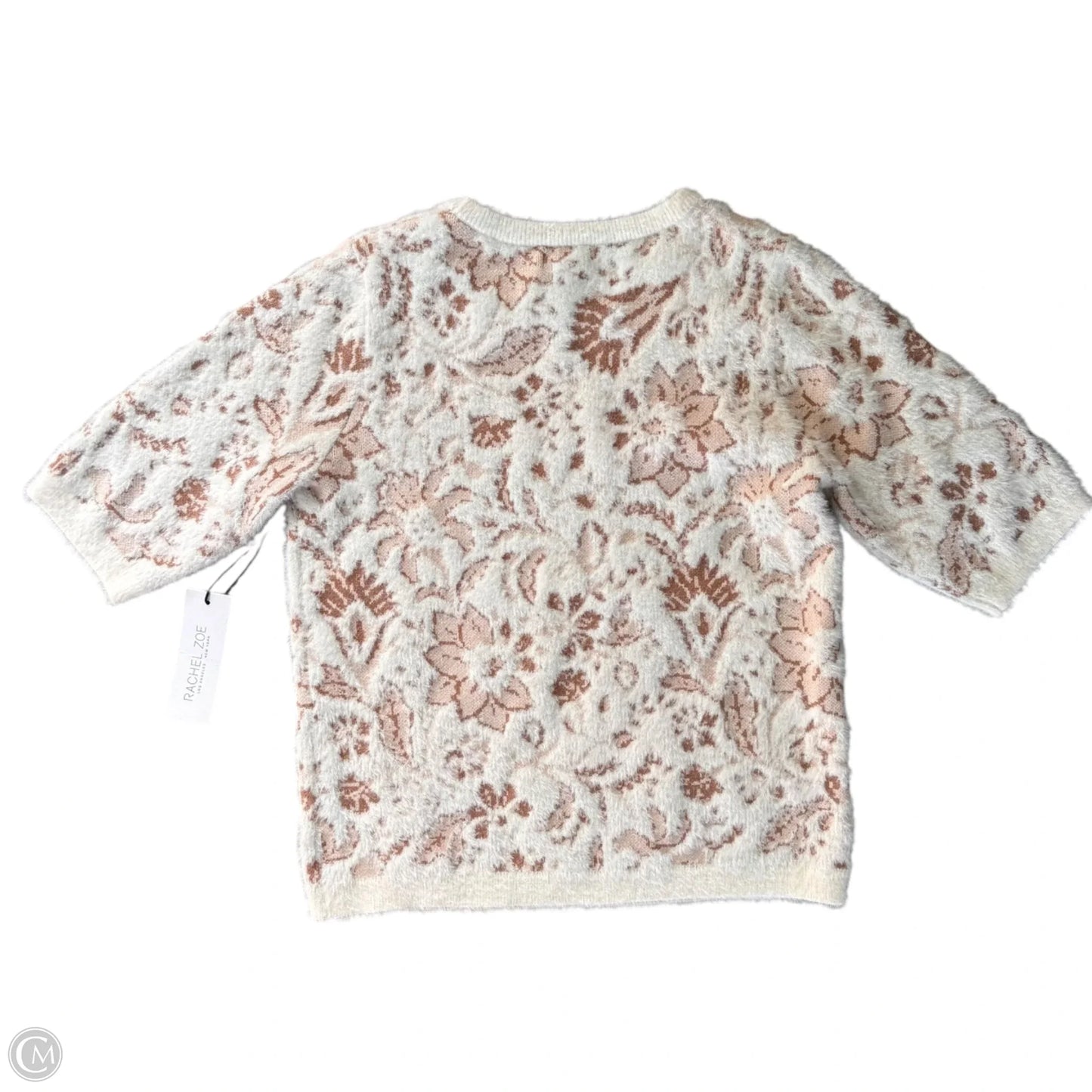 Top Short Sleeve By Rachel Zoe In Brown & White, Size: S
