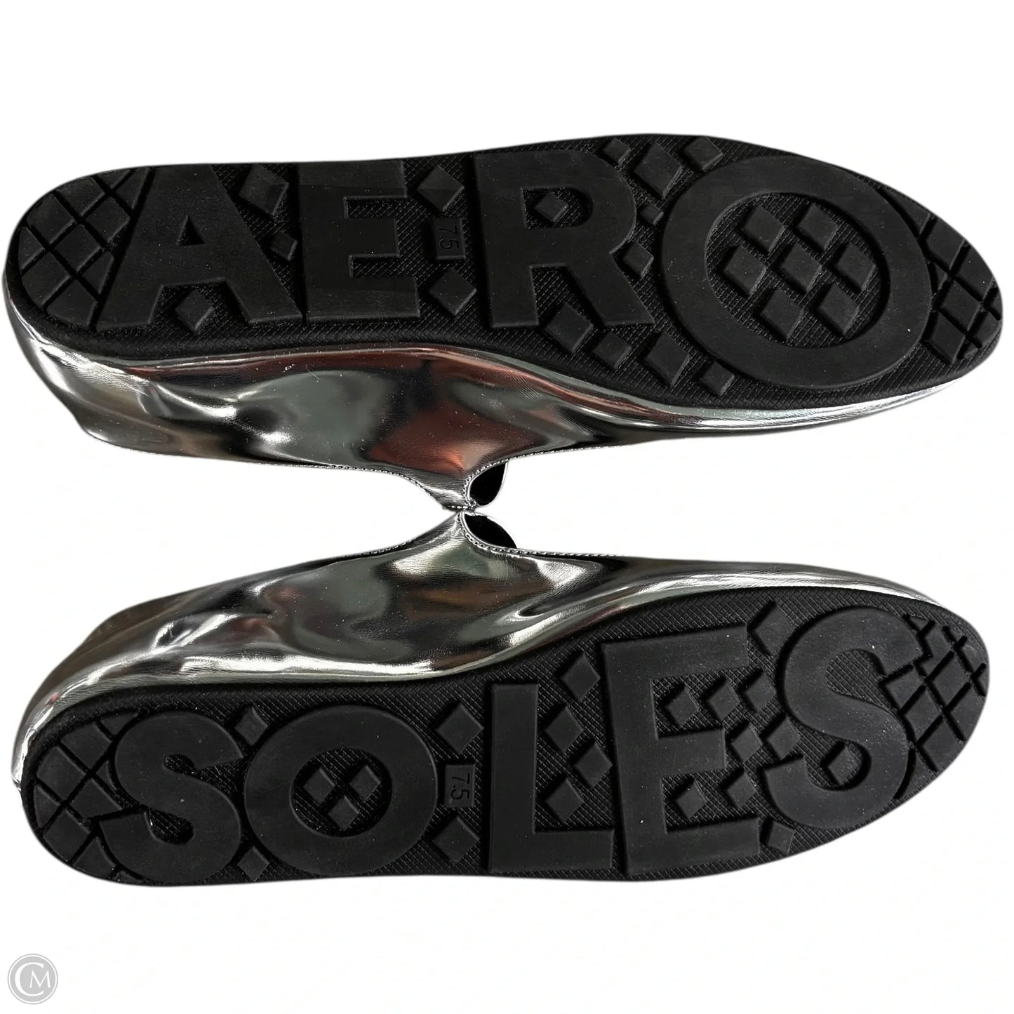 Shoes Flats By Aerosoles In Silver, Size: 7.5