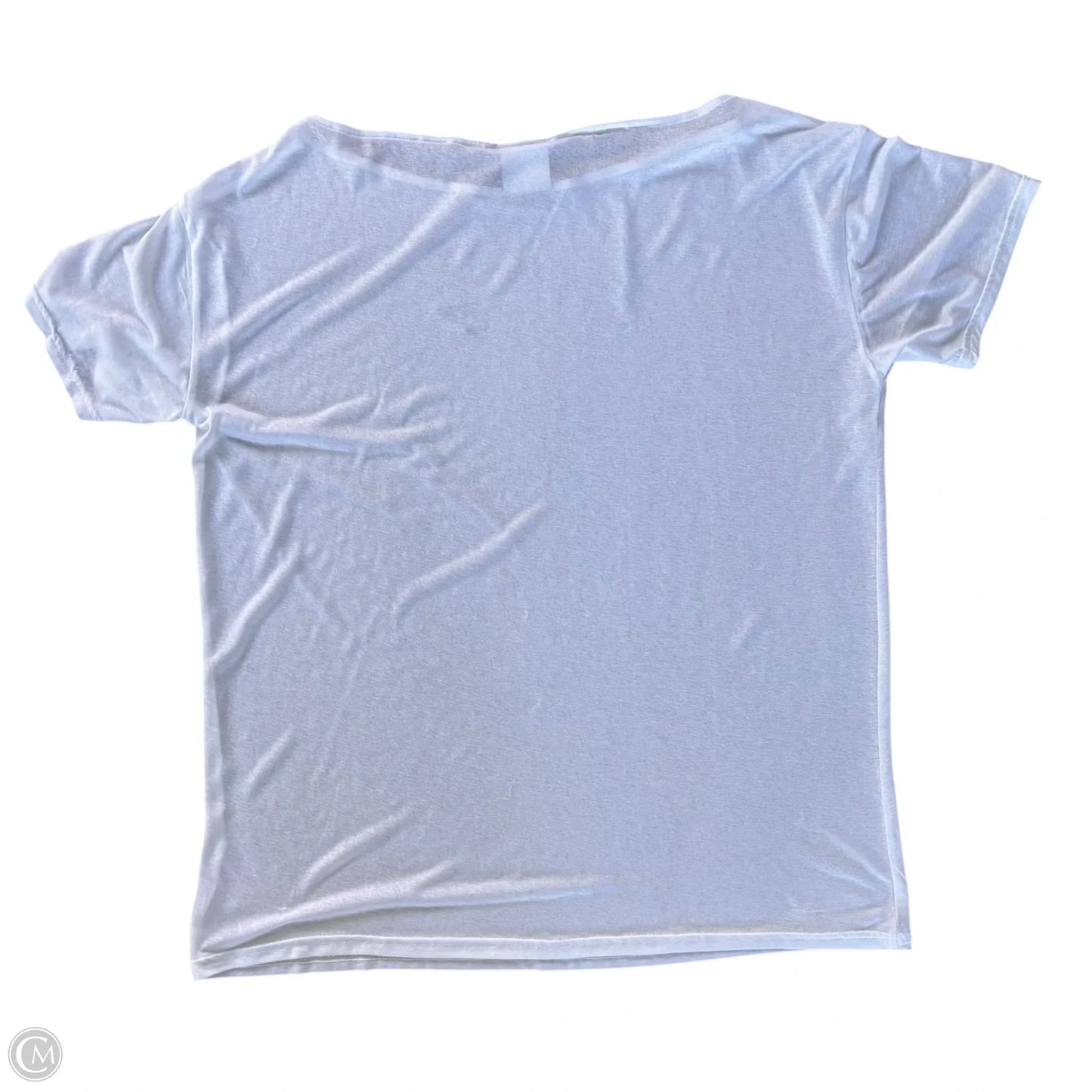 Athletic Top Short Sleeve By Gym Shark In White, Size: S