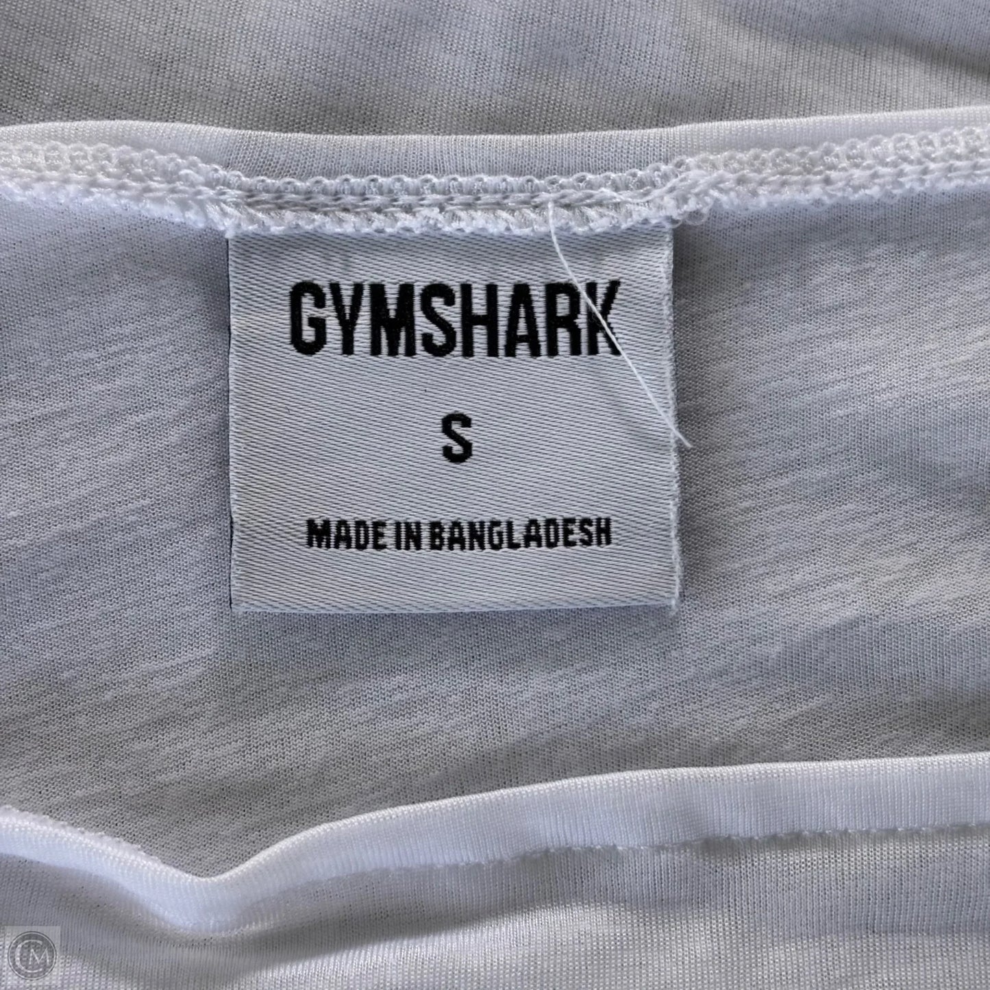Athletic Top Short Sleeve By Gym Shark In White, Size: S