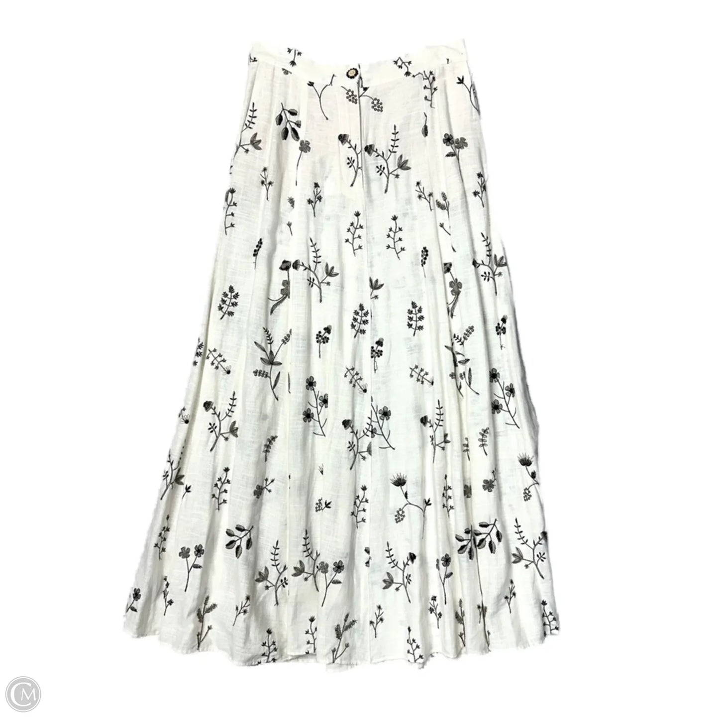 Skirt Maxi By Zara In White, Size: M