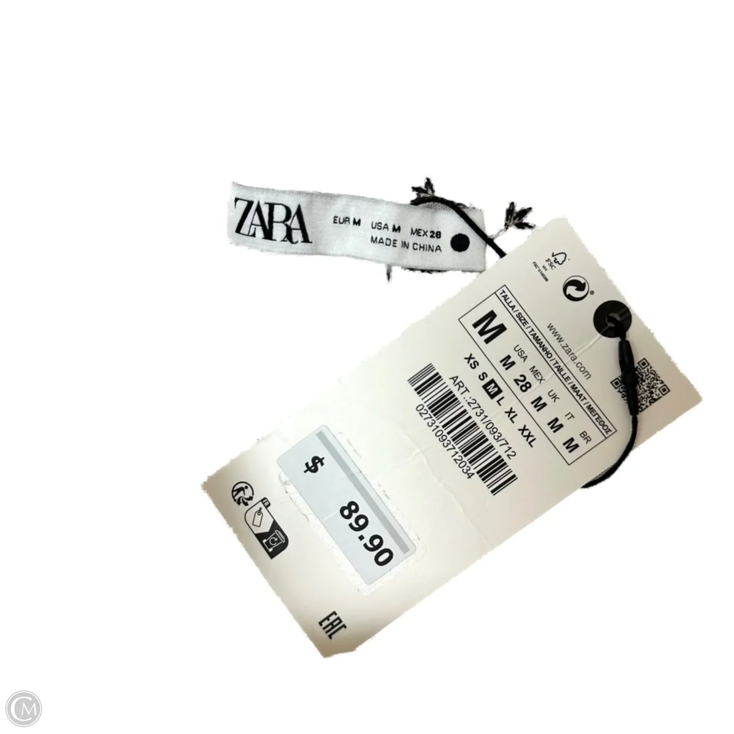 Skirt Maxi By Zara In White, Size: M