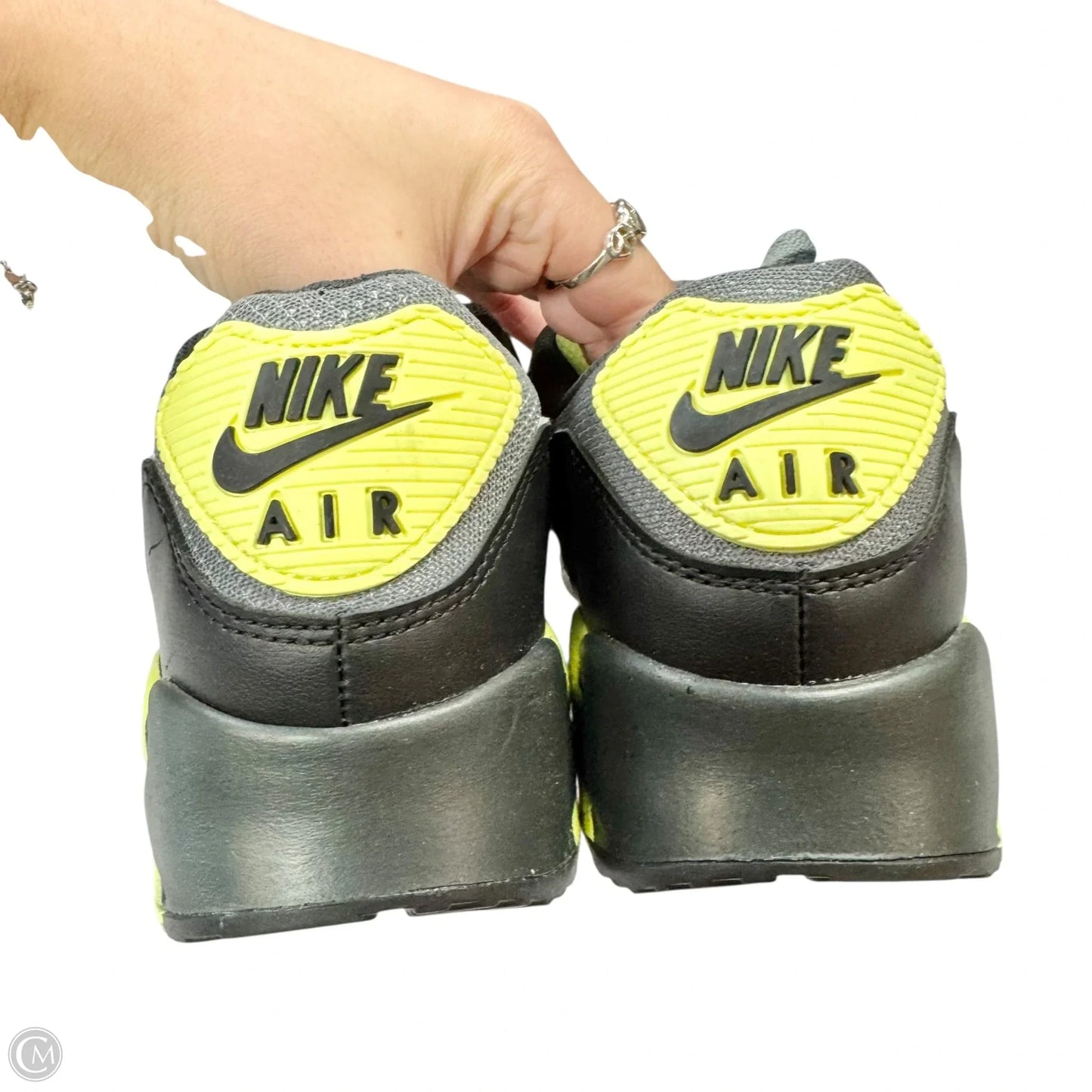 Shoes Sneakers By Nike In Black & Green, Size: 10