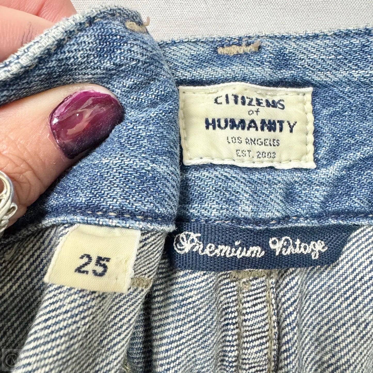 Jeans Flared By Citizens Of Humanity In Blue Denim, Size: 2