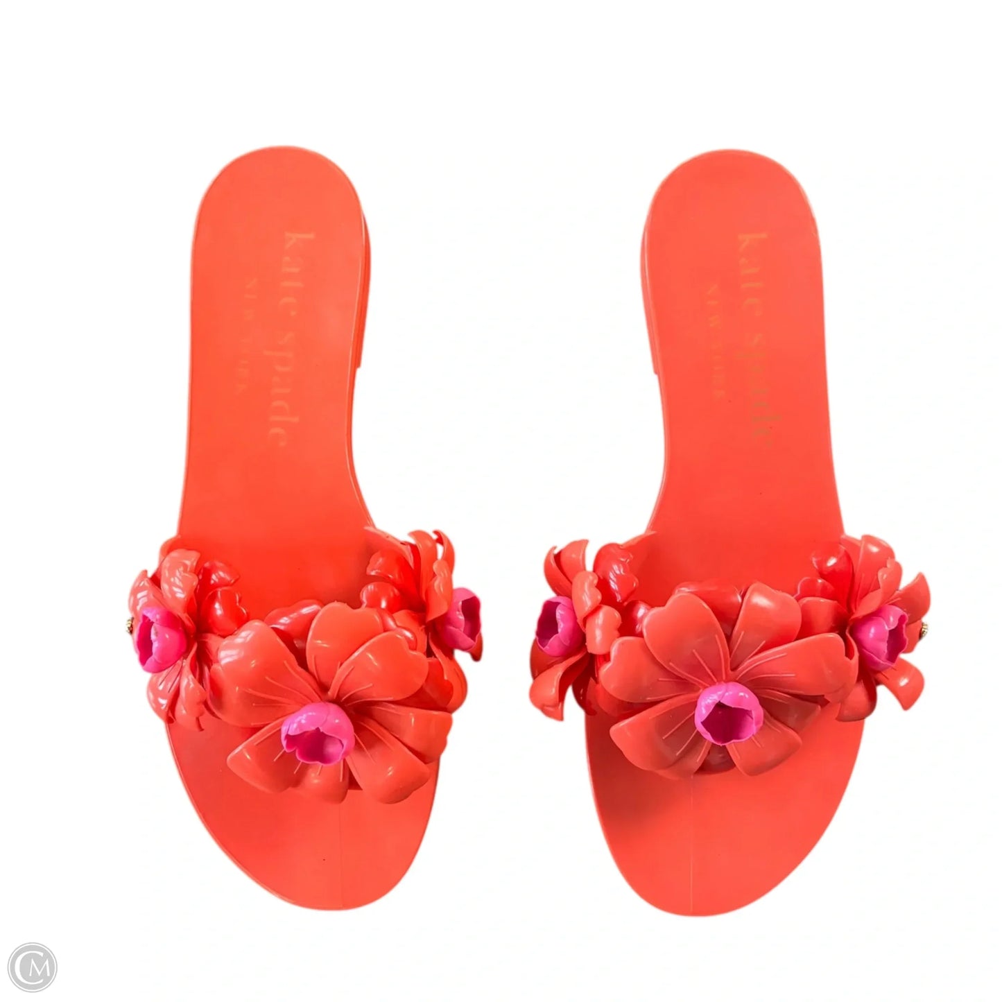 Sandals Designer By Kate Spade In Orange, Size: 9