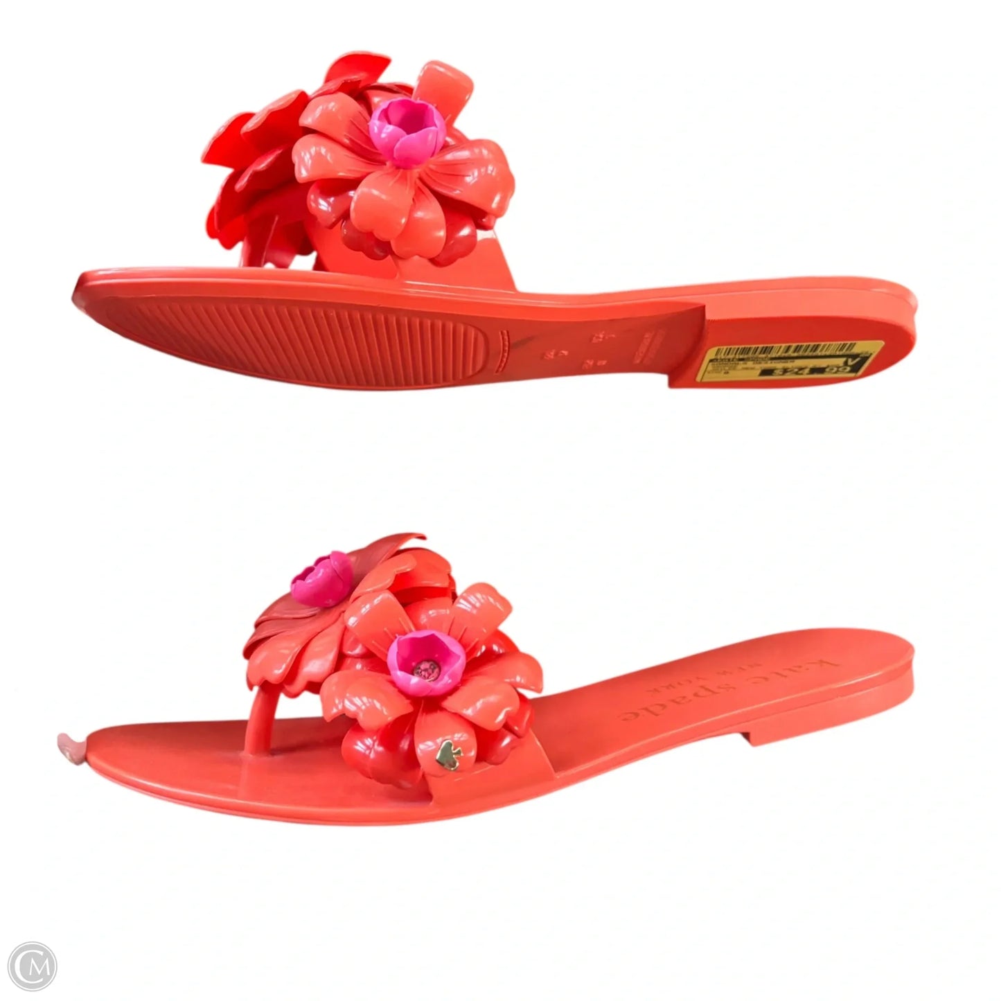 Sandals Designer By Kate Spade In Orange, Size: 9