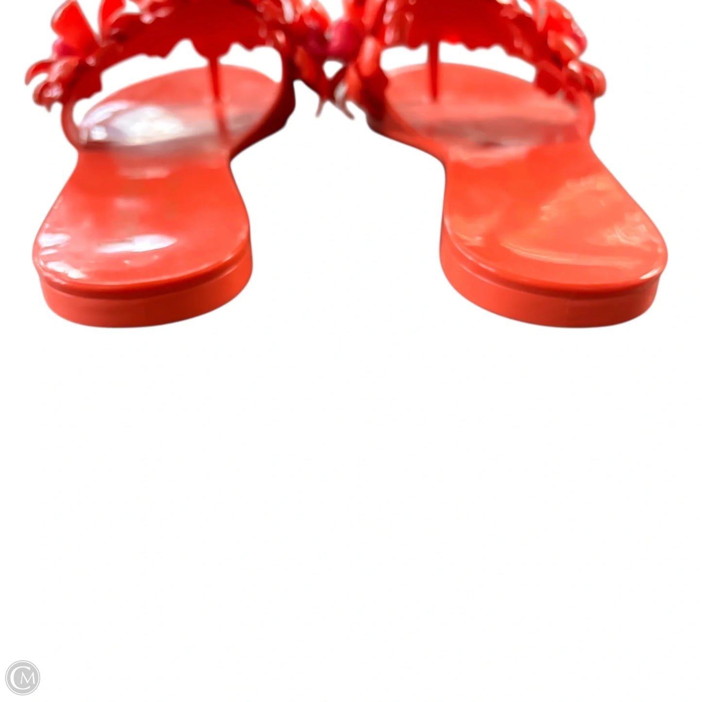 Sandals Designer By Kate Spade In Orange, Size: 9
