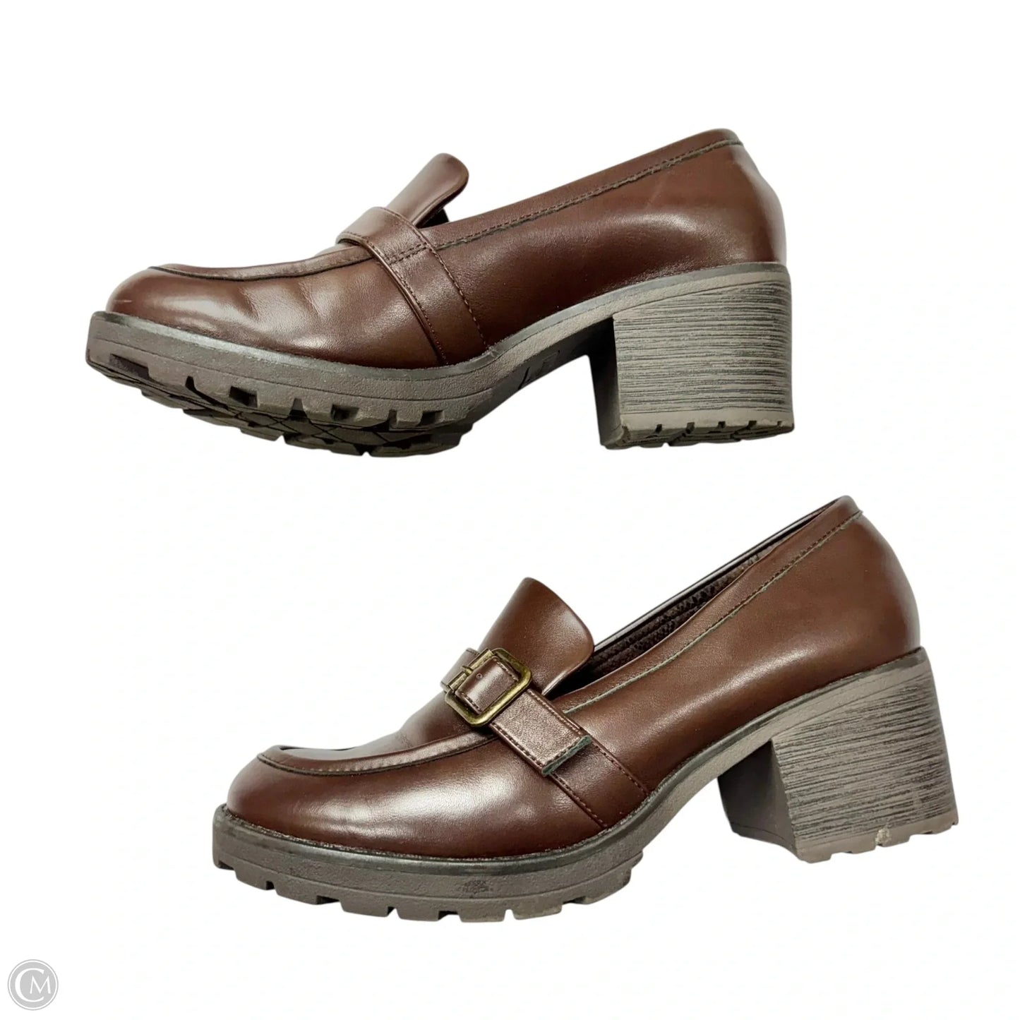 Shoes Heels Block By White Mountain In Brown, Size: 10