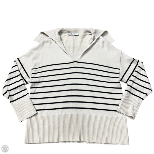 Sweater By Zara In Striped Pattern, Size: M