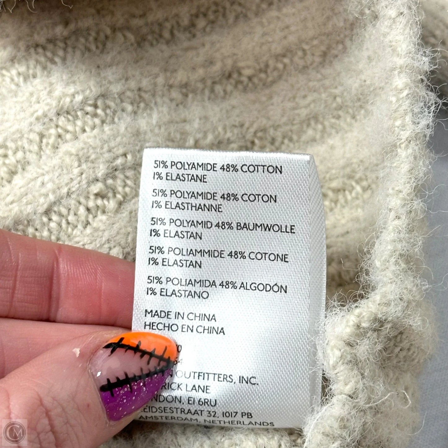 Sweater By Free People In Cream, Size: Xl