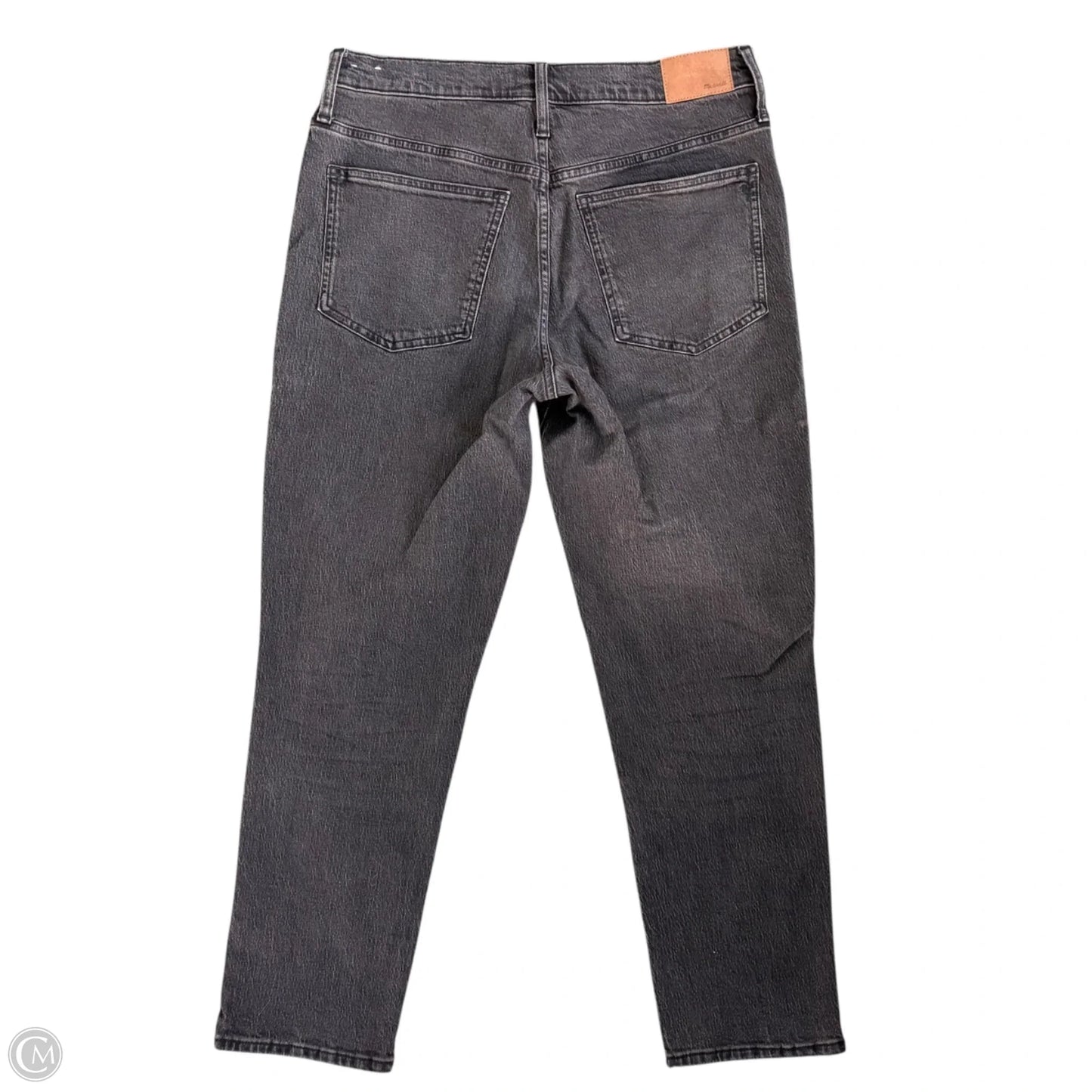Jeans Straight By Madewell In Black Denim, Size: 10