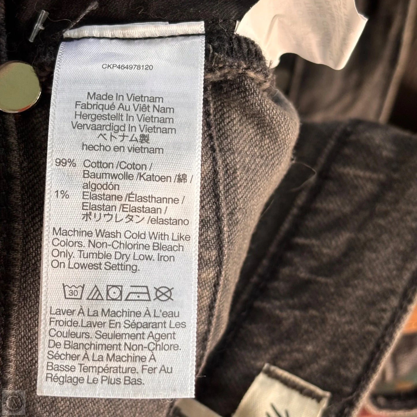 Jeans Straight By Madewell In Black Denim, Size: 10