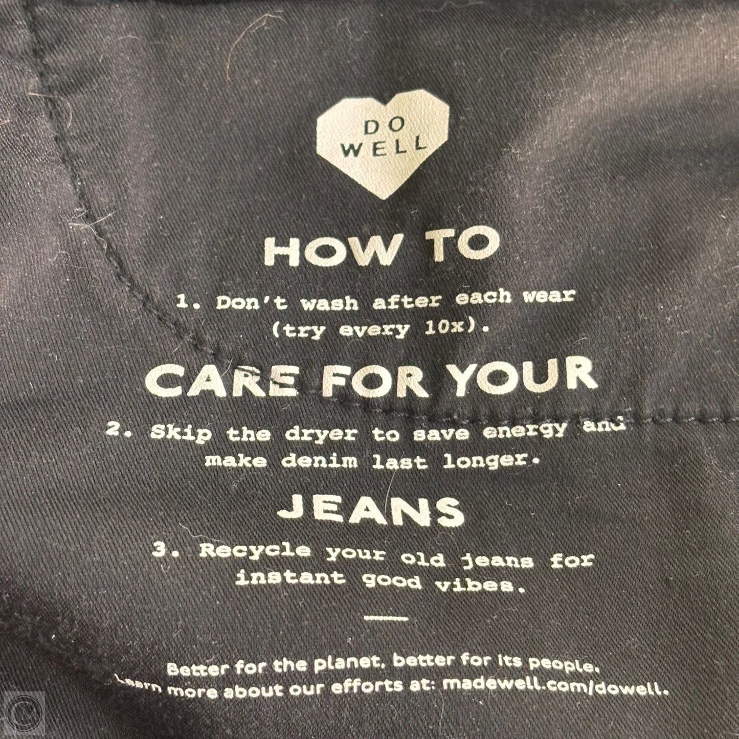 Jeans Straight By Madewell In Black Denim, Size: 10