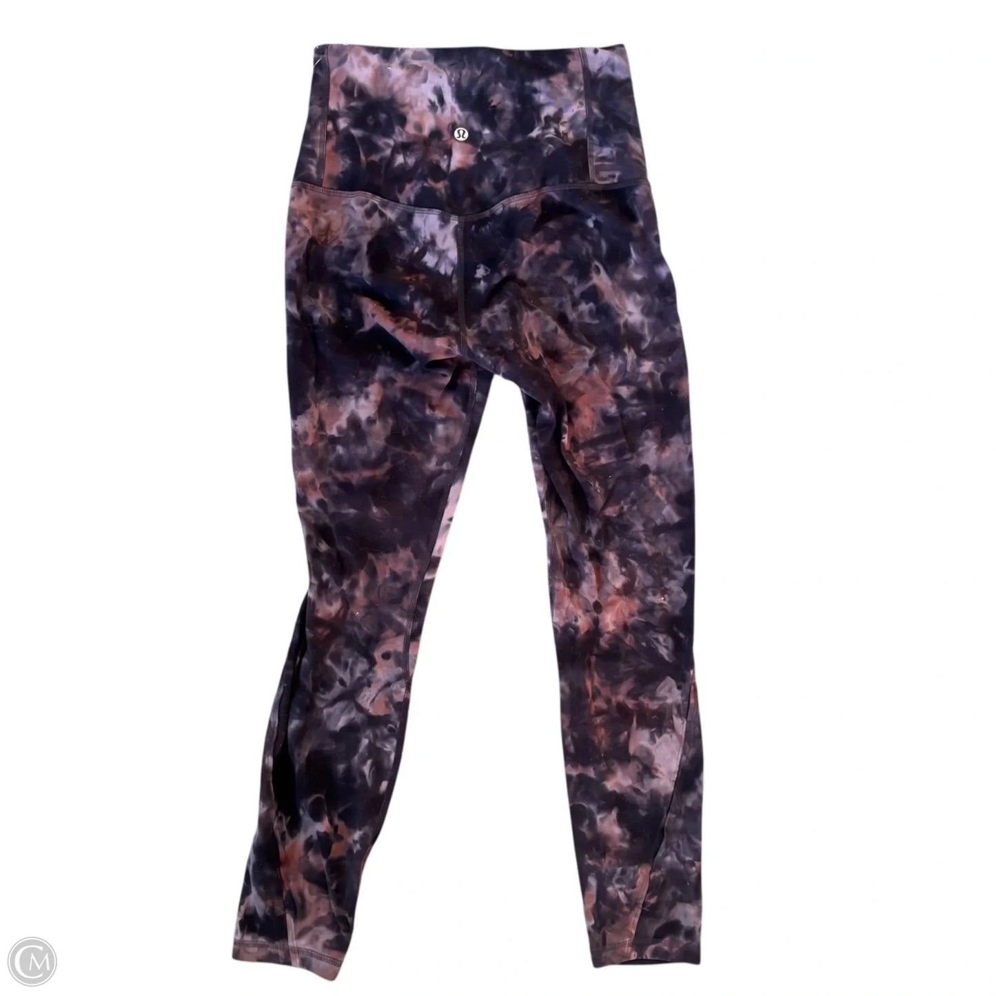 Athletic Leggings By Lululemon In Black & Brown, Size: S