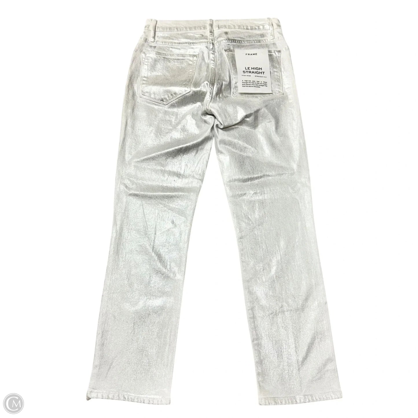 Jeans Straight By Frame In Silver, Size: 2