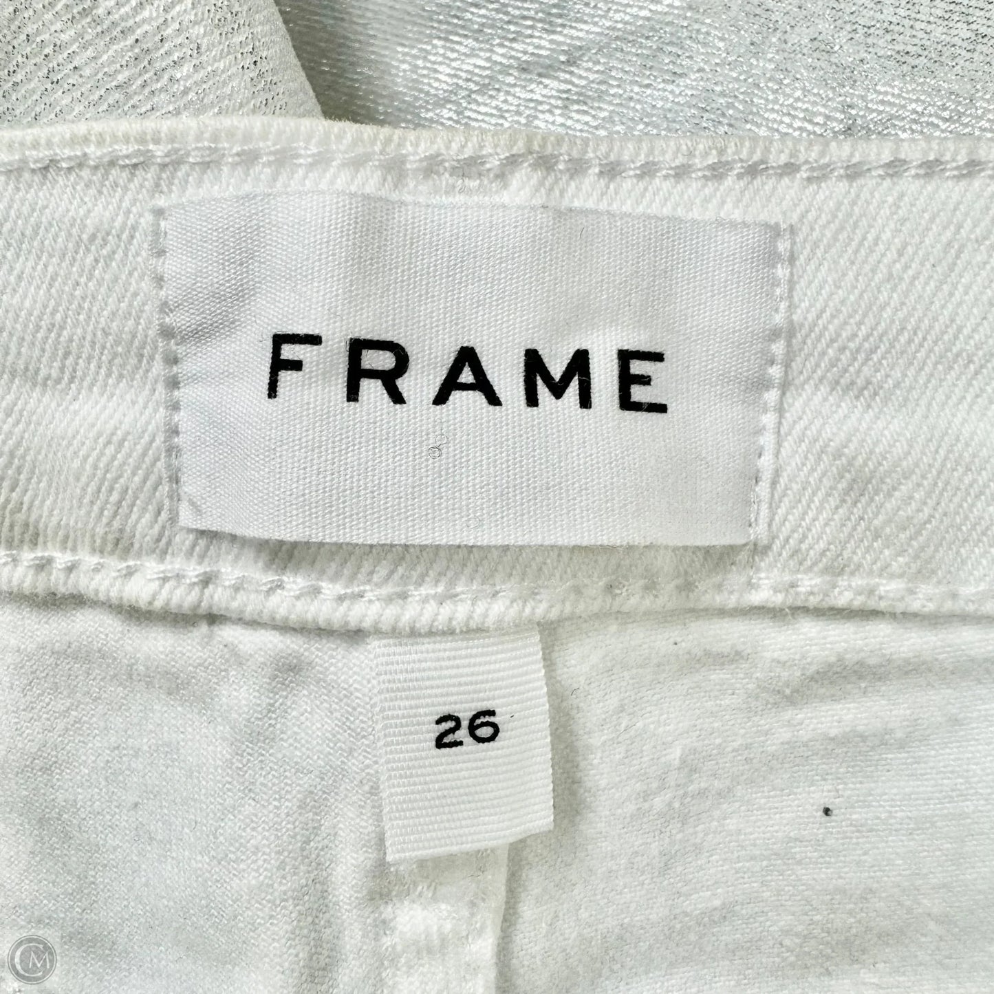 Jeans Straight By Frame In Silver, Size: 2