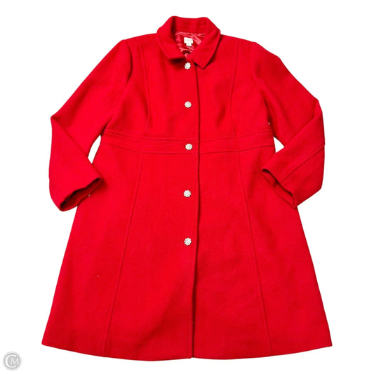 Coat Peacoat By J. Crew In Red, Size: 2x