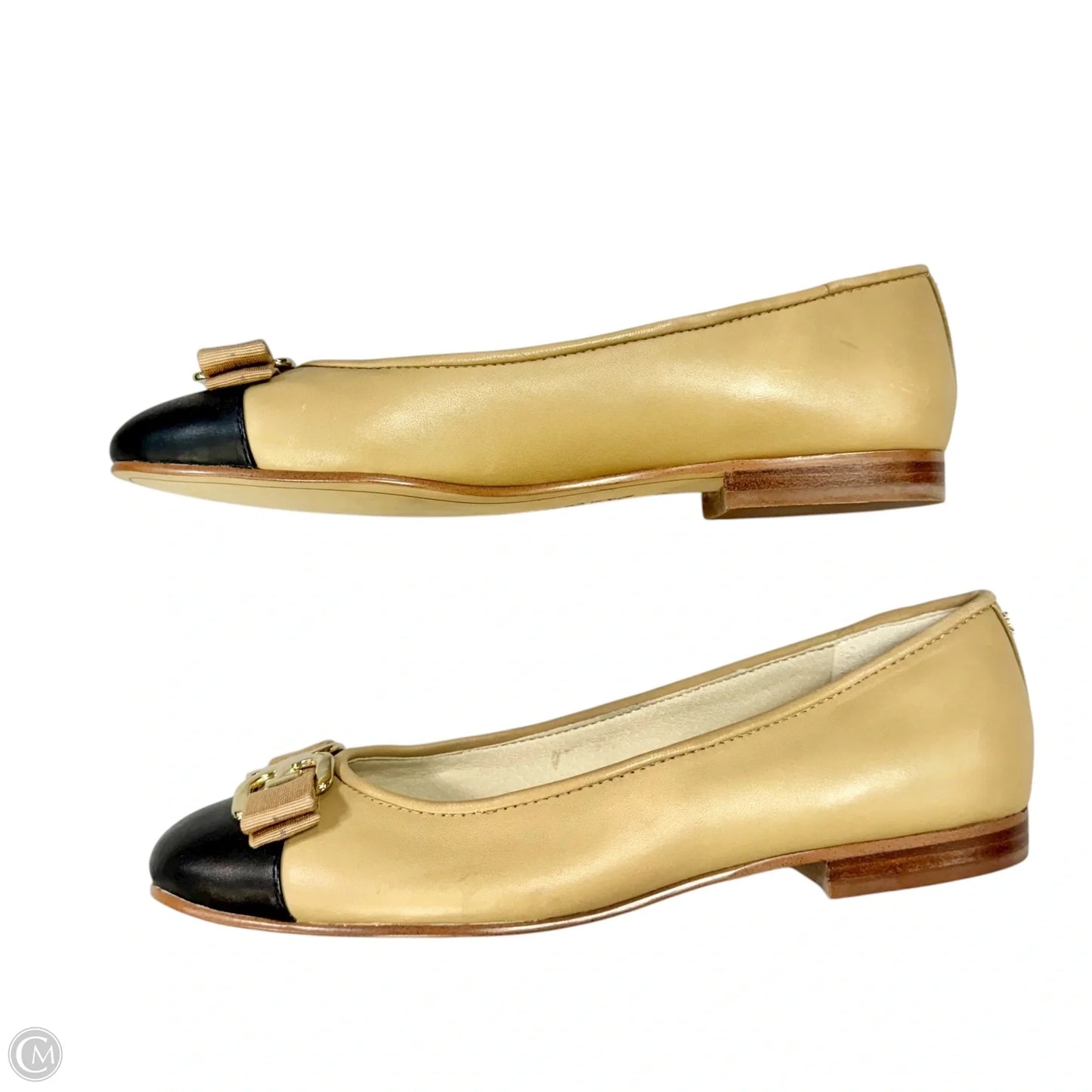 Shoes Flats By Sam Edelman In Black & Tan, Size: 8.5