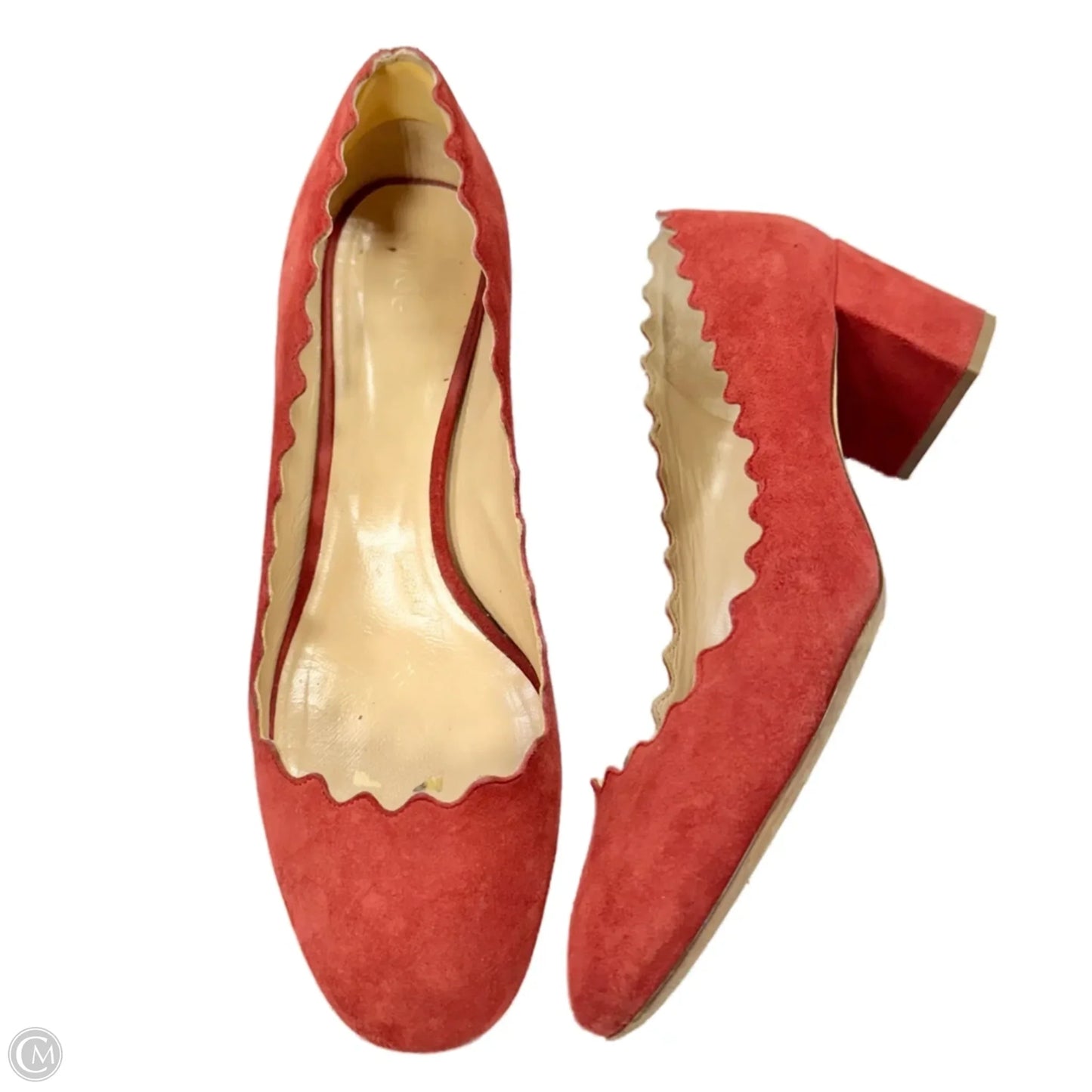Shoes Luxury Designer By Chloe In Red, Size: 9