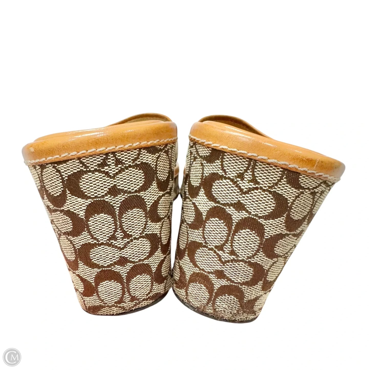 Sandals Designer By Coach In Brown & Tan, Size: 11