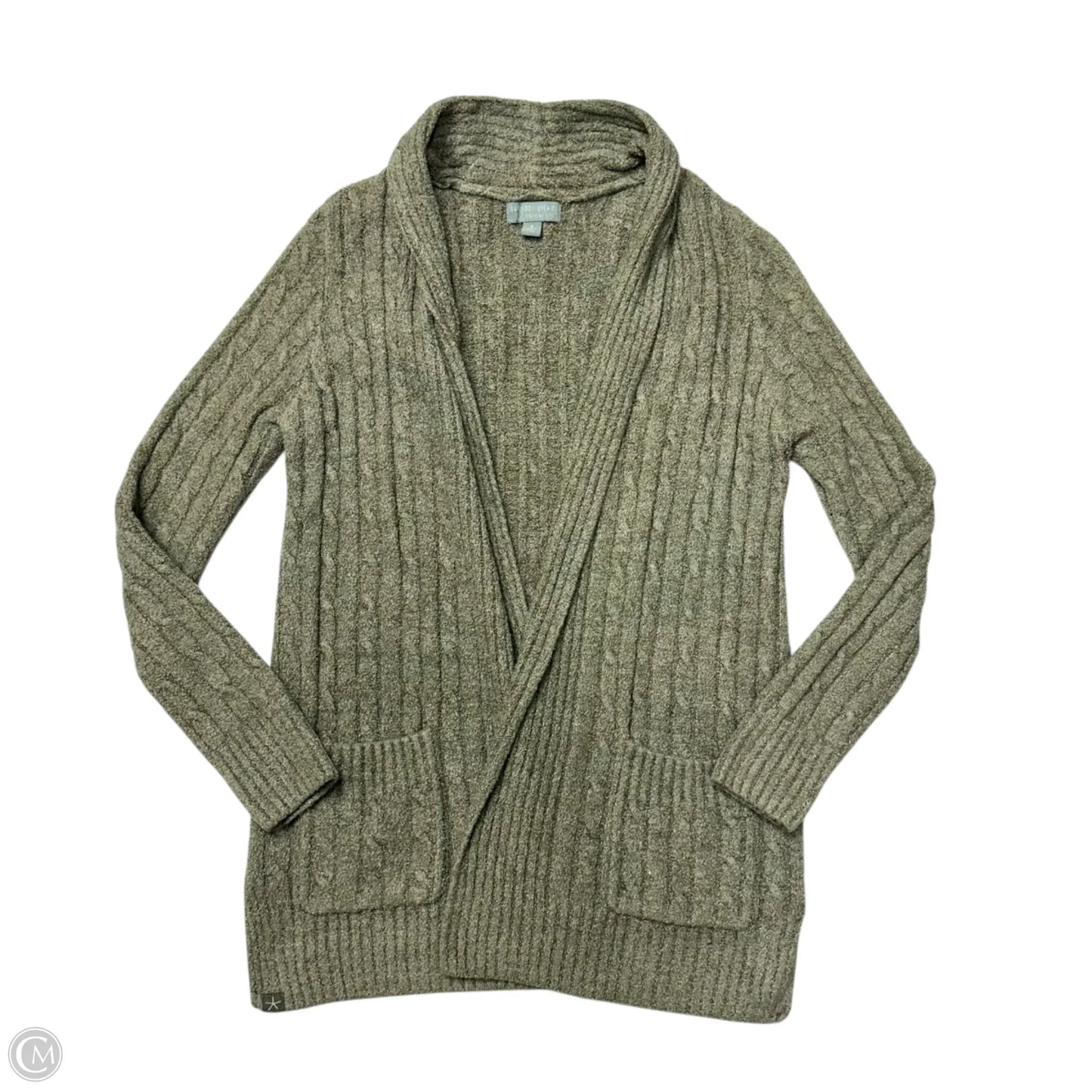 Sweater Cardigan By Barefoot Dreams In Green, Size: S