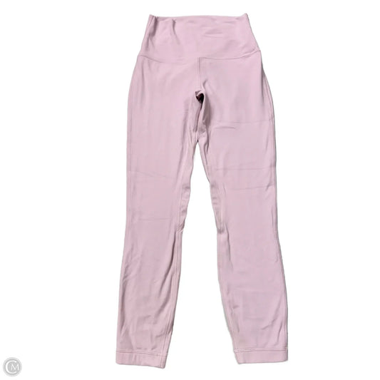 Athletic Leggings By Lululemon In Pink, Size: S