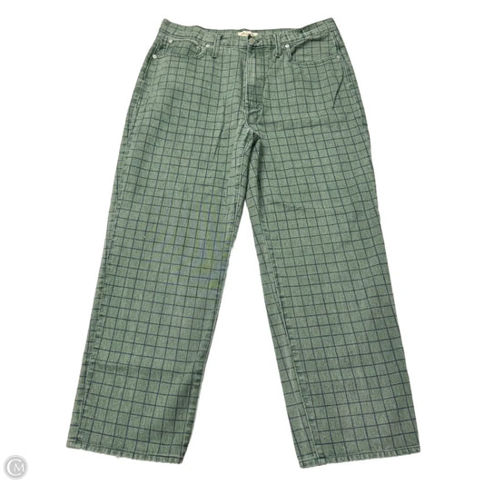 Jeans Straight By Madewell In Blue & Green, Size: 16
