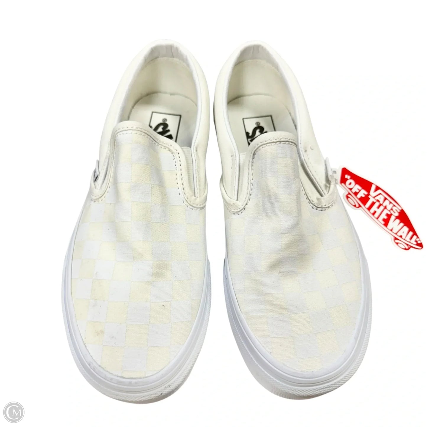Shoes Athletic By Vans In Cream & White, Size: 7