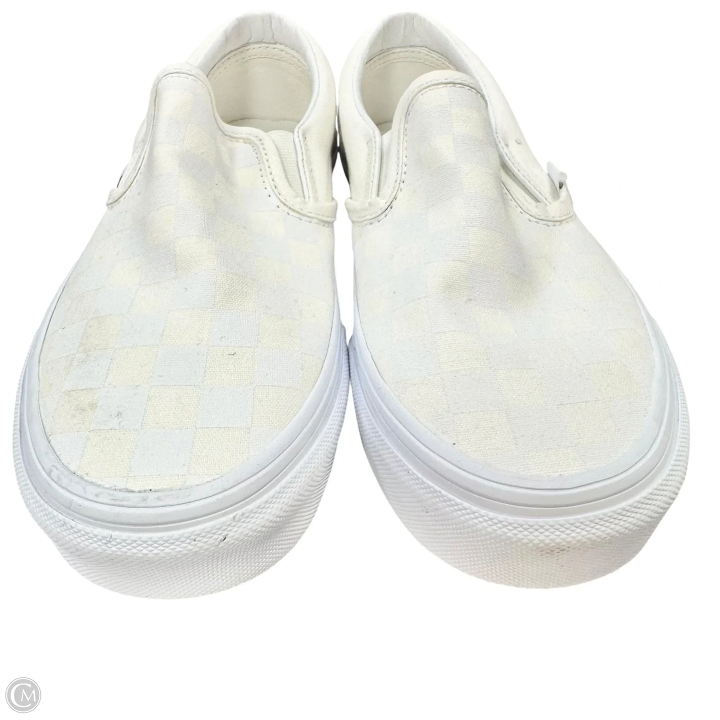 Shoes Athletic By Vans In Cream & White, Size: 7