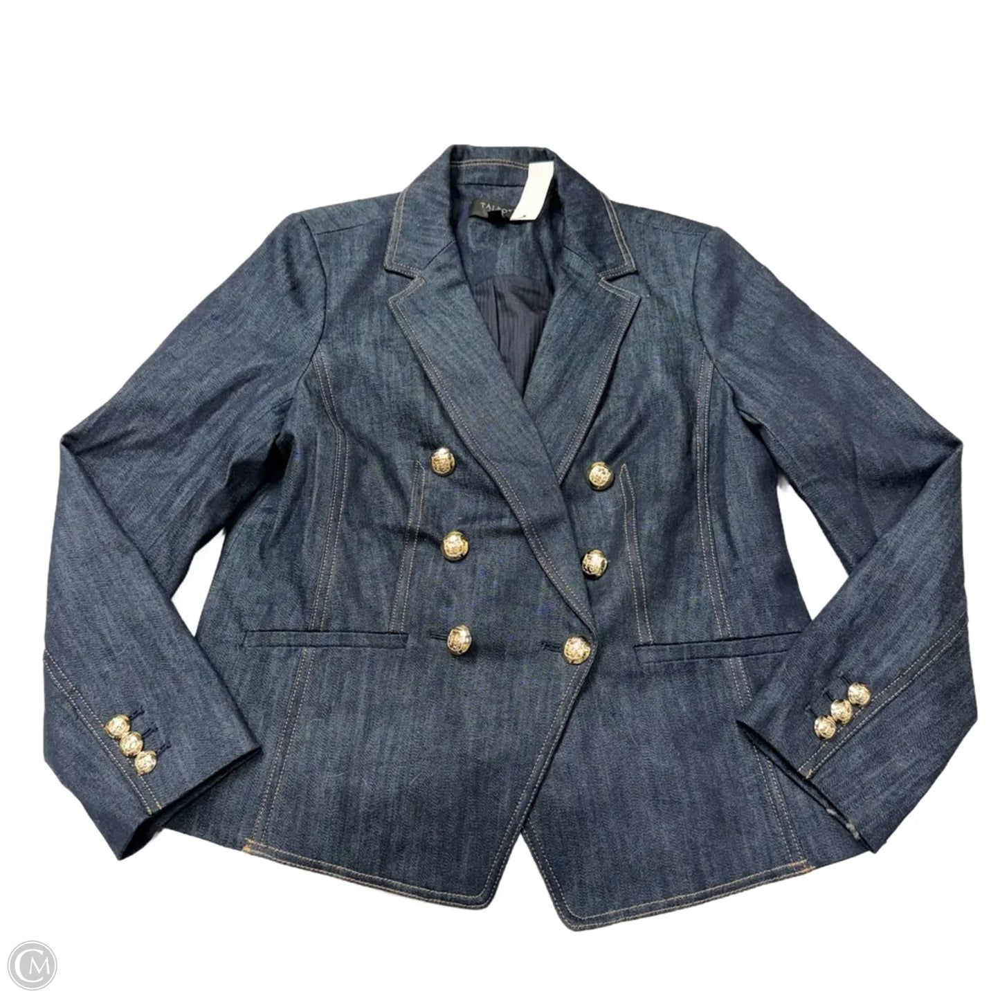 Jacket Denim By Talbots In Blue, Size: Sp