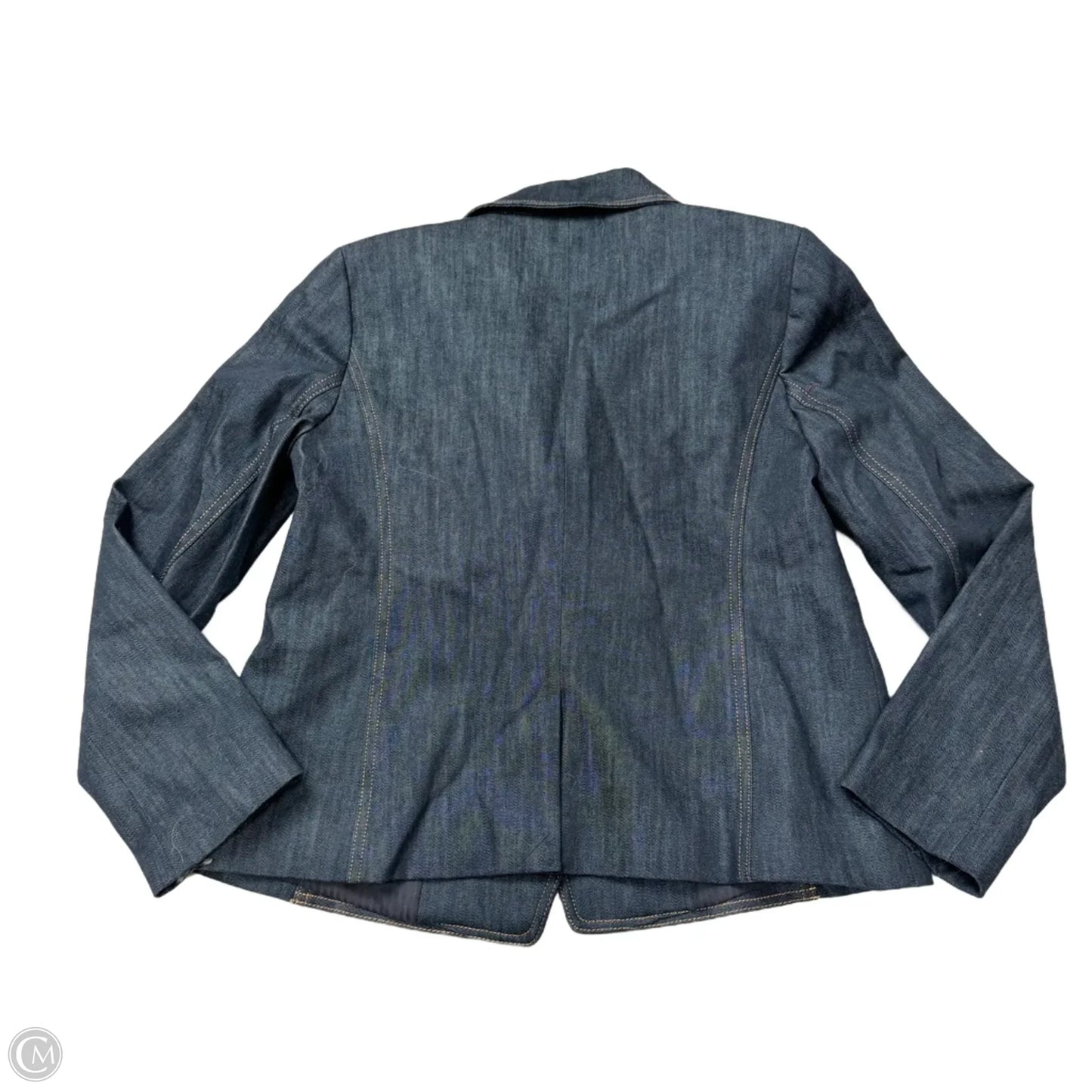 Jacket Denim By Talbots In Blue, Size: Sp