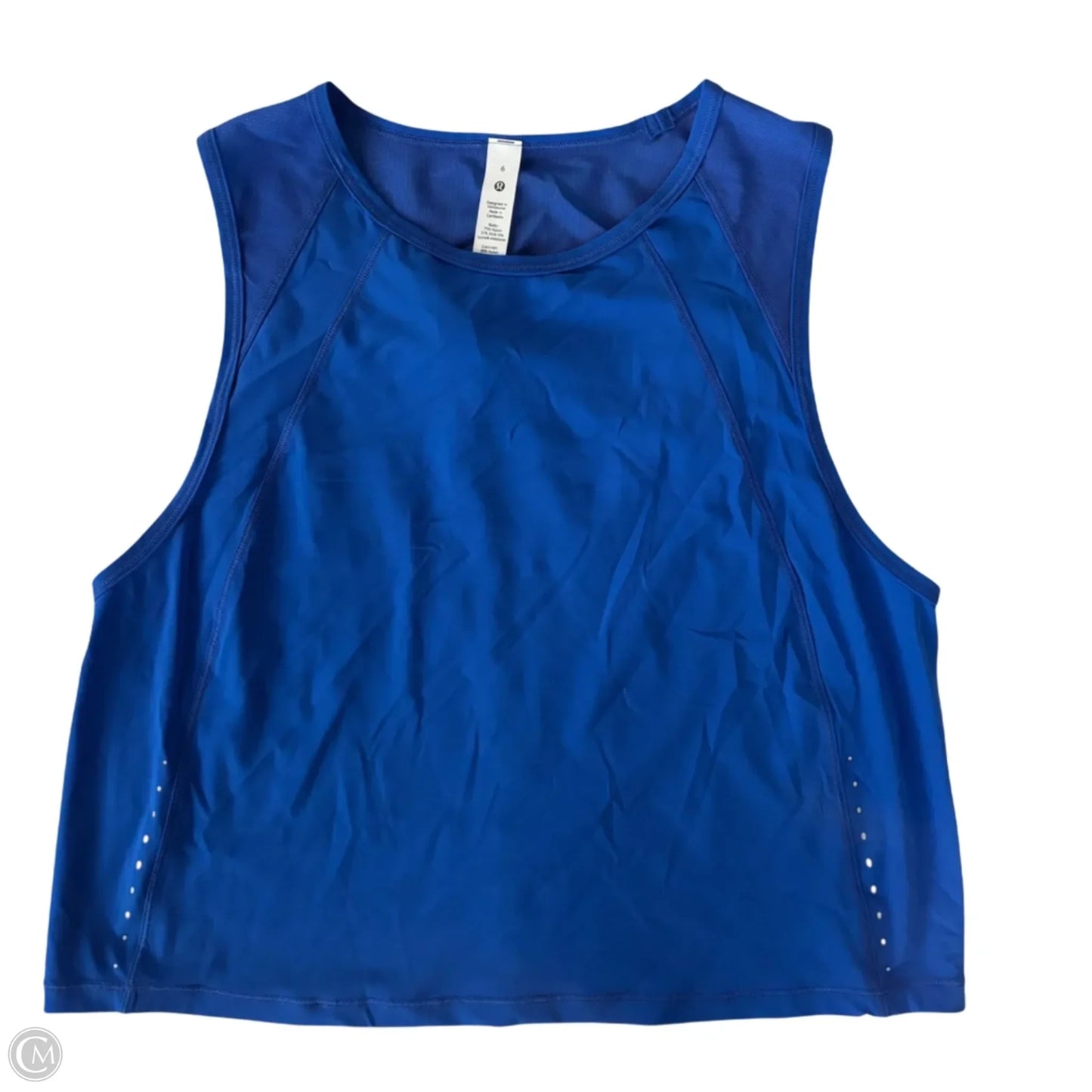 Athletic Tank Top By Lululemon In Blue, Size: S