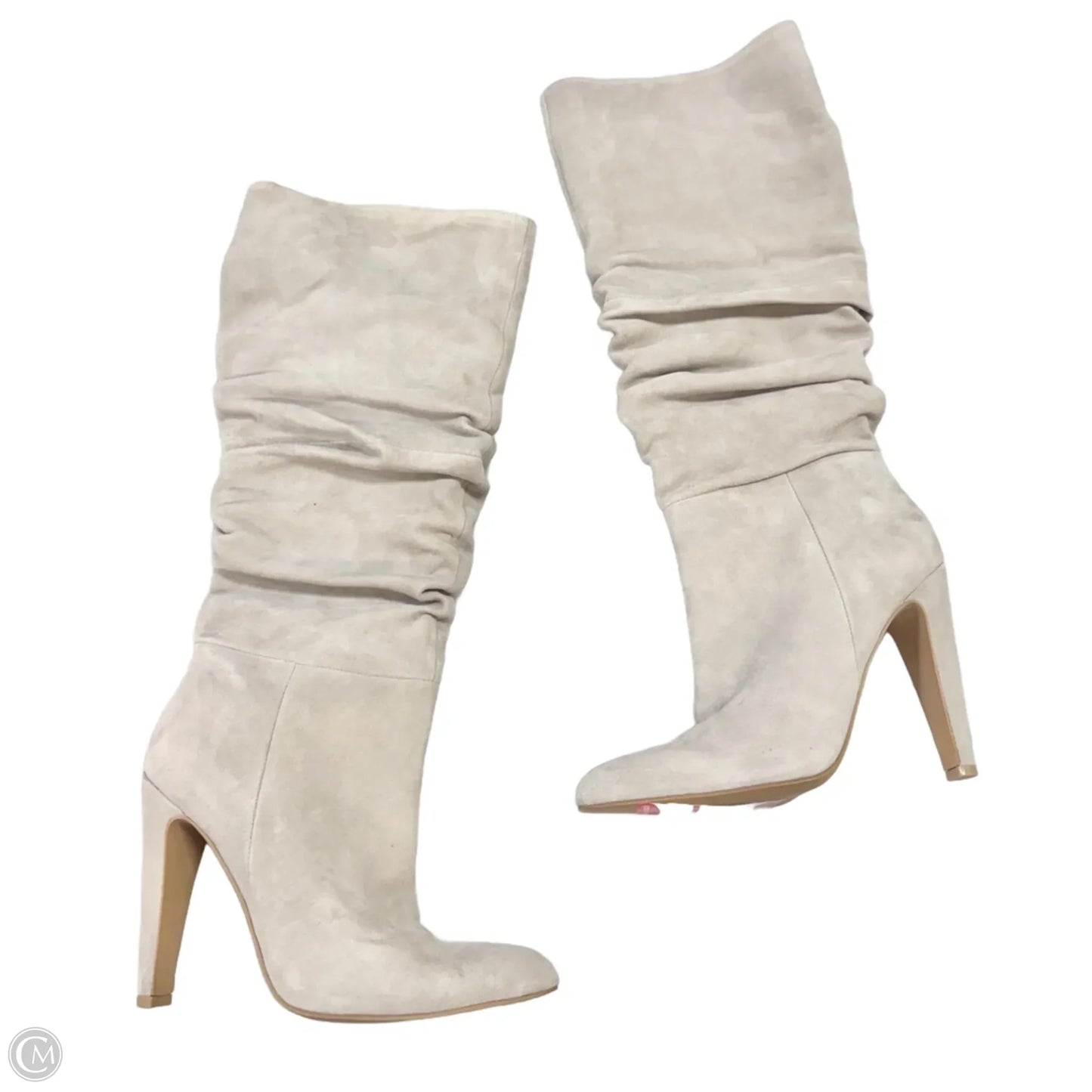 Boots Mid-calf Heels By Nordstrom In Grey, Size: 6.5