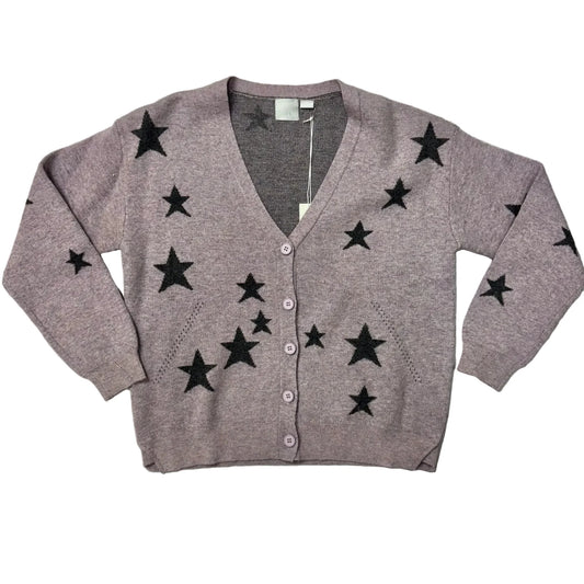 Sweater Cardigan By Zero Degrees Celsius In Purple, Size: S