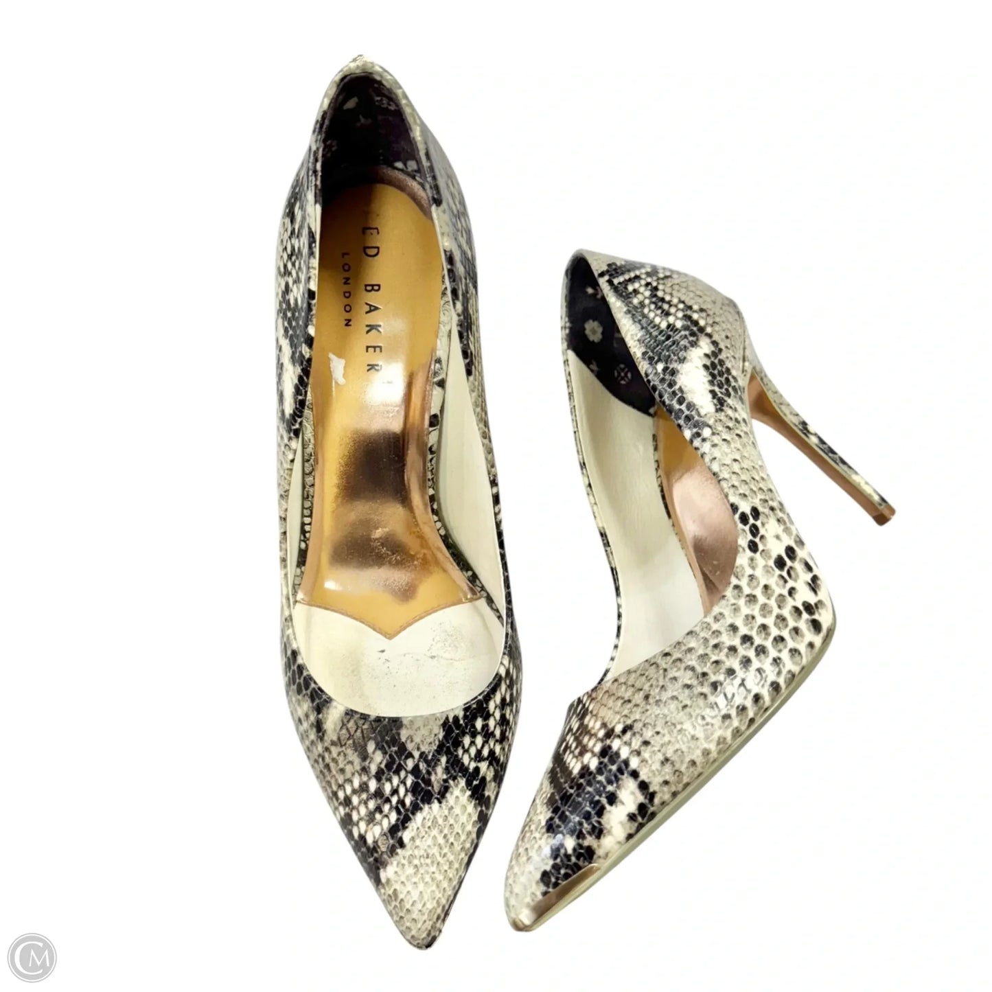 Shoes Heels Stiletto By Ted Baker In Snakeskin Print, Size: 10
