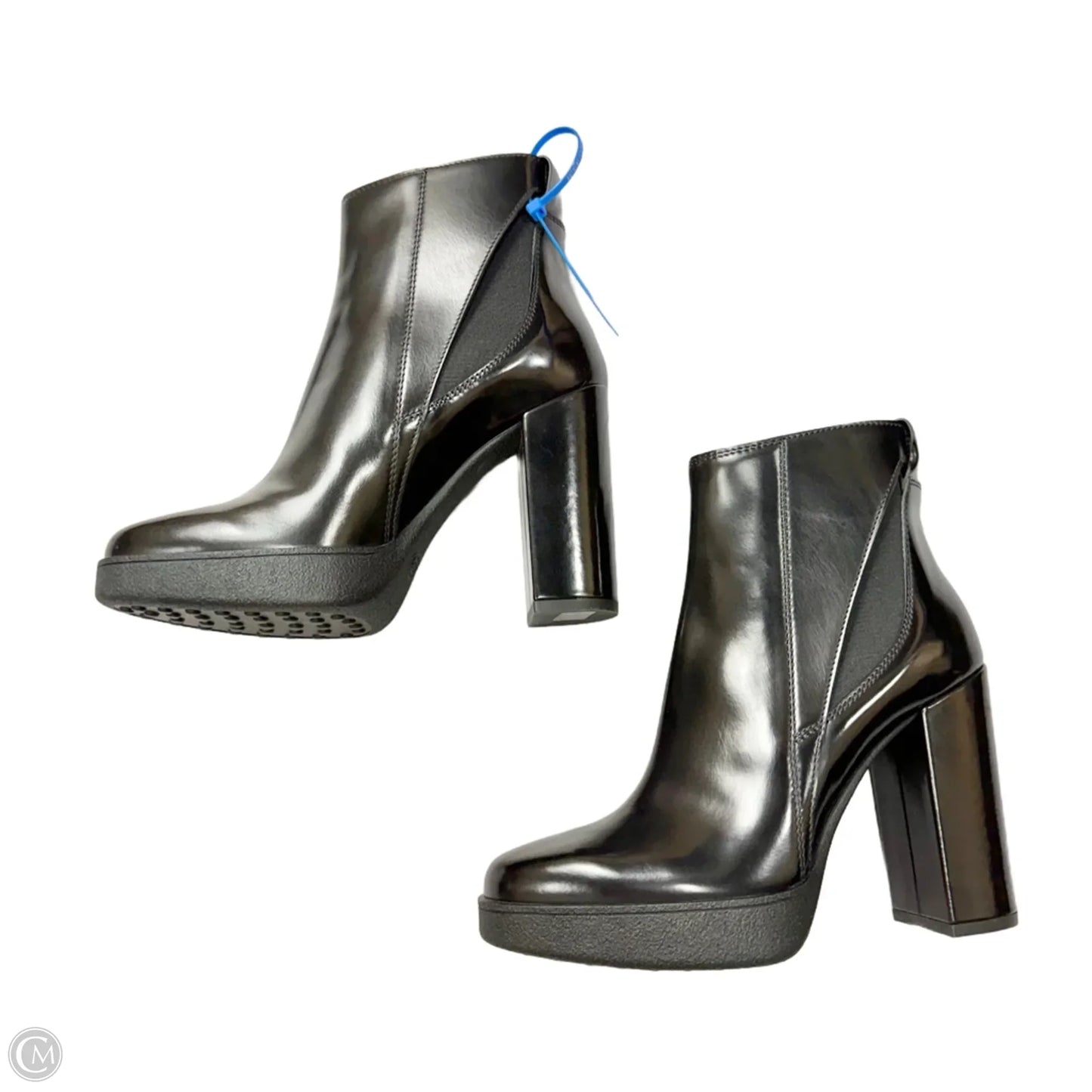 Boots Luxury Designer By Tods In Black, Size: 6.5