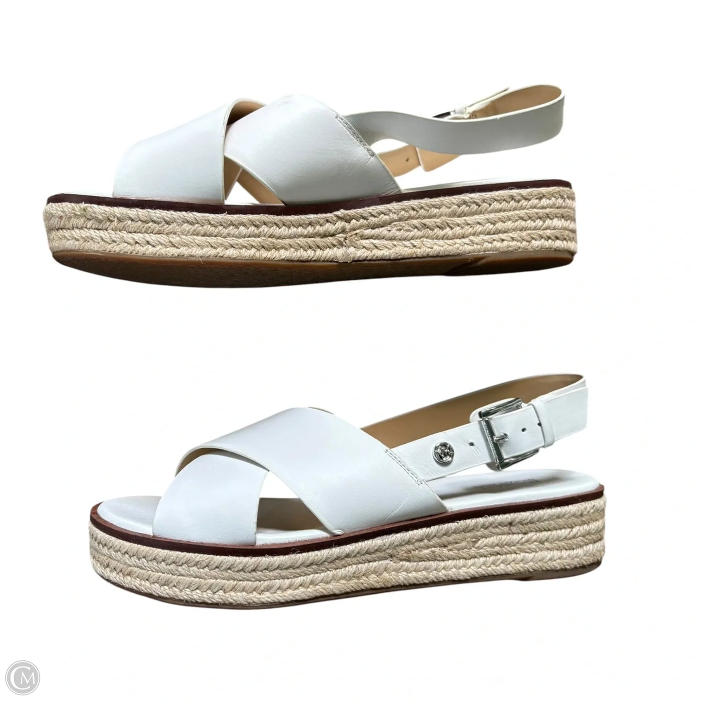 Sandals Heels Platform By Michael By Michael Kors In White, Size: 8