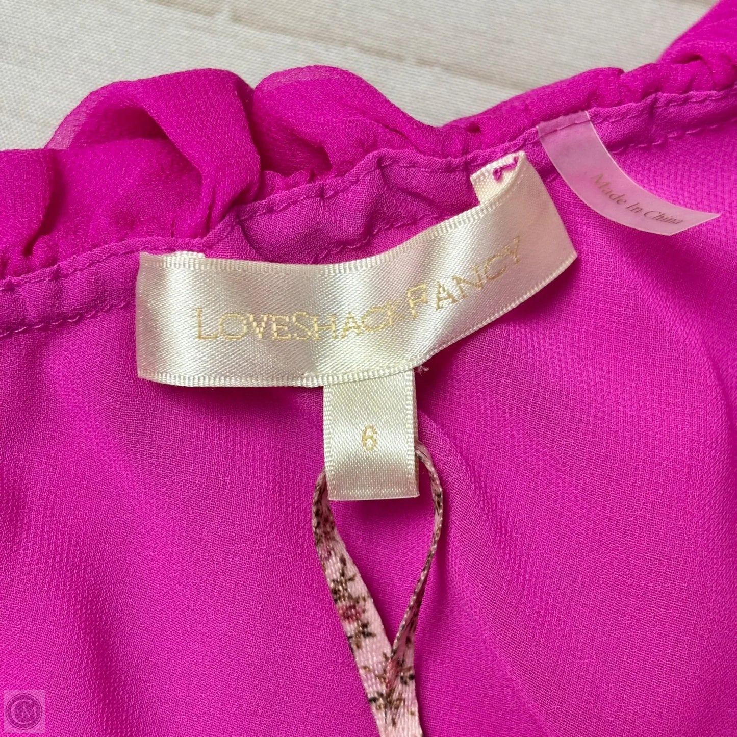 Dress Casual Short By Love Shack Fancy In Pink, Size: S