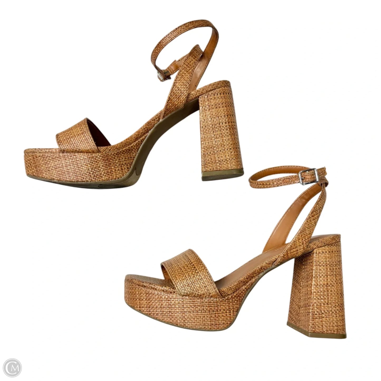 Shoes Heels Block By Marc Fisher In Brown, Size: 8