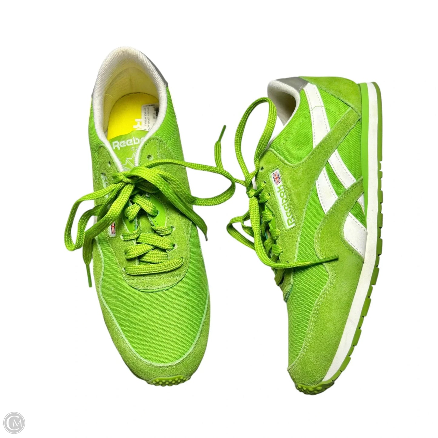 Shoes Sneakers By Reebok In Green, Size: 8