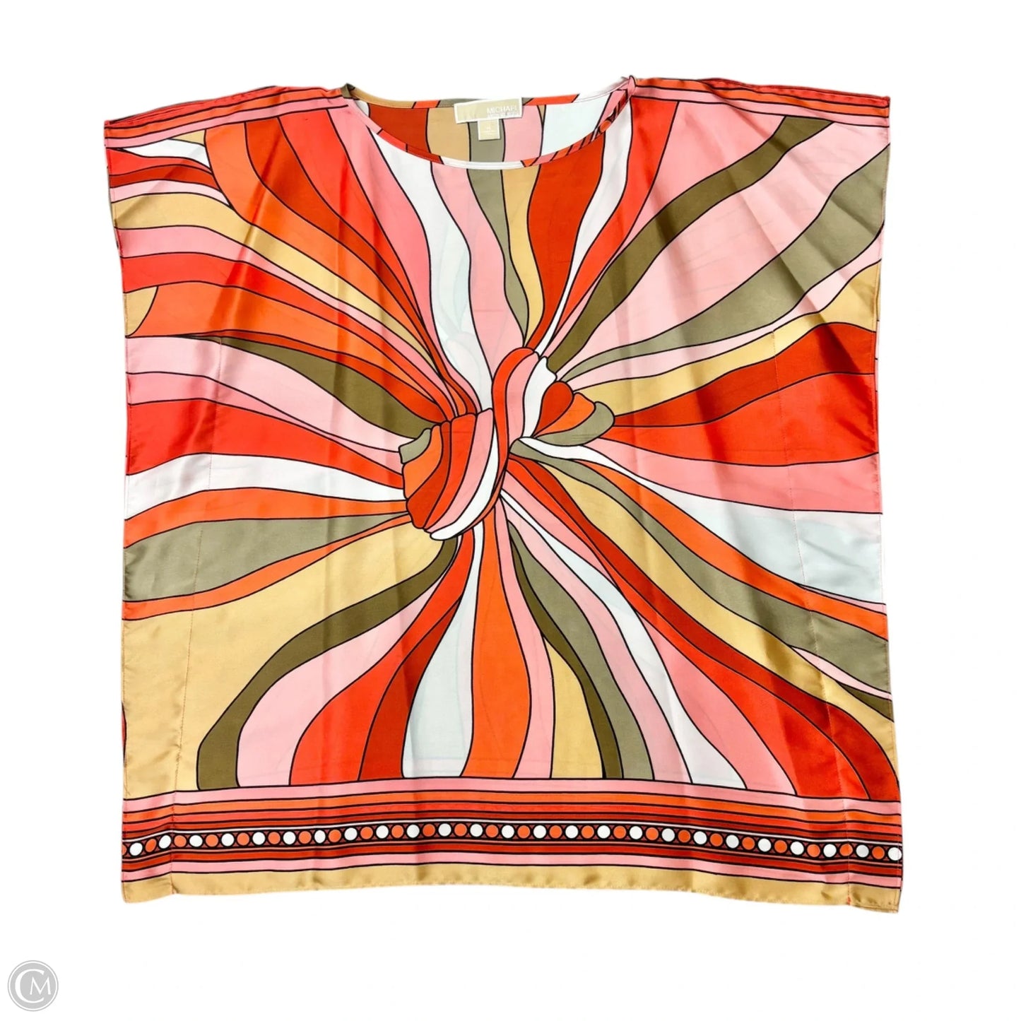 Top Short Sleeve By Michael By Michael Kors In Orange, Size: M
