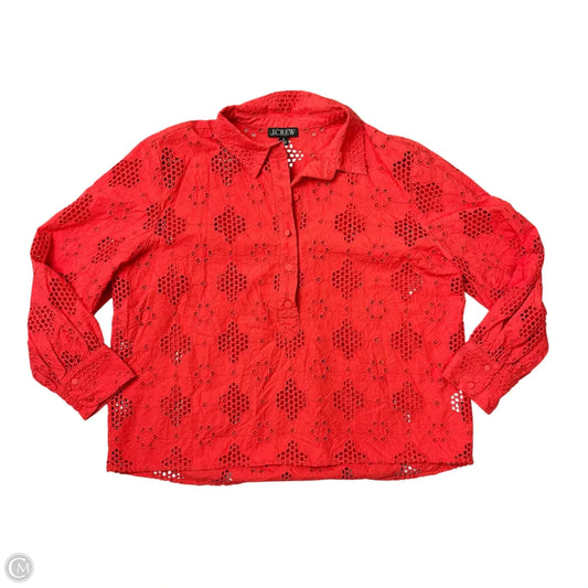 Top Long Sleeve By J. Crew In Orange, Size: M