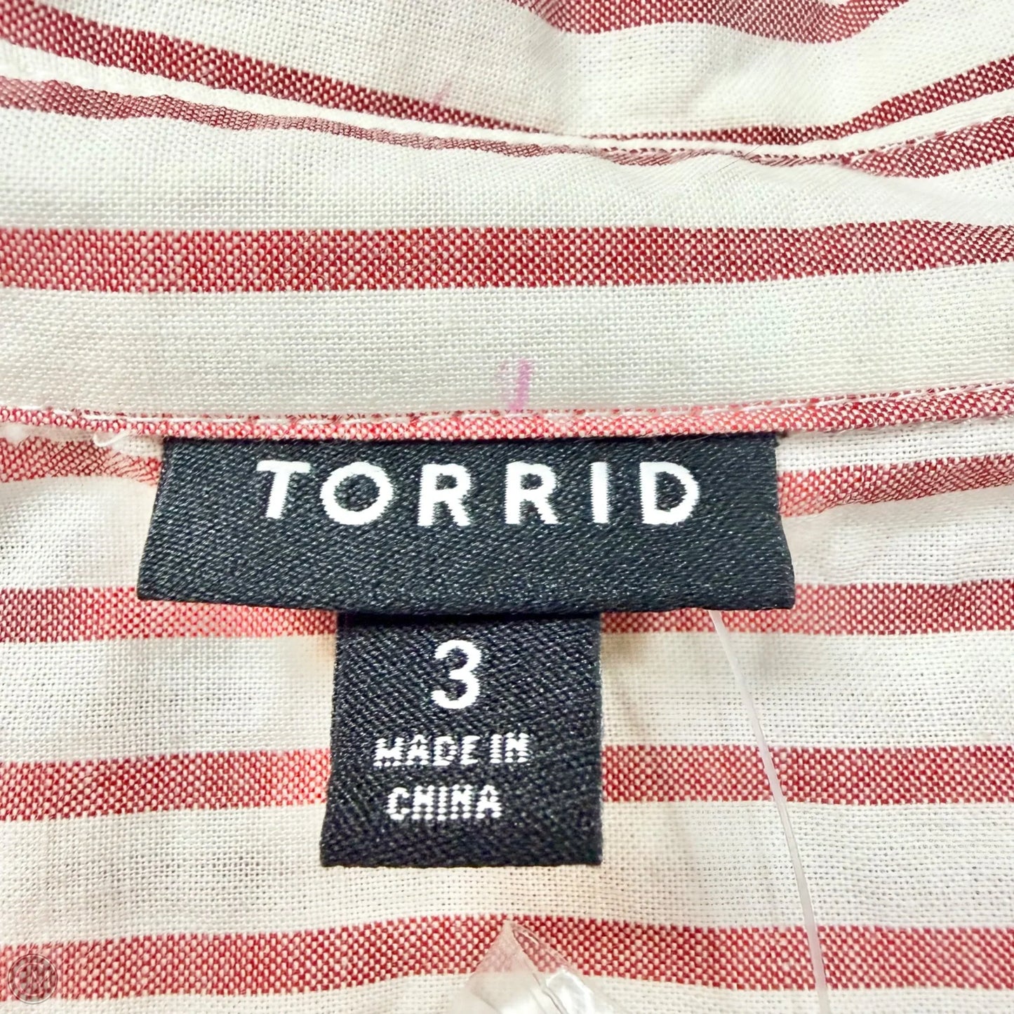 Top Long Sleeve By Torrid In Striped Pattern, Size: 3x