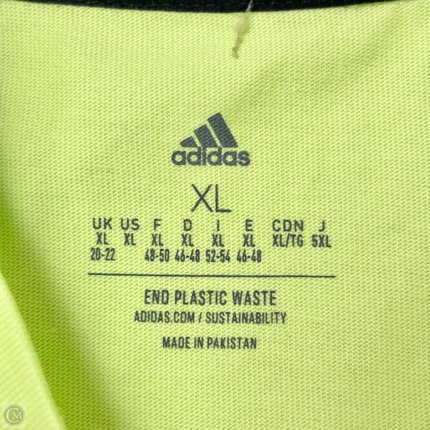 Top Short Sleeve By Adidas In Green, Size: Xl