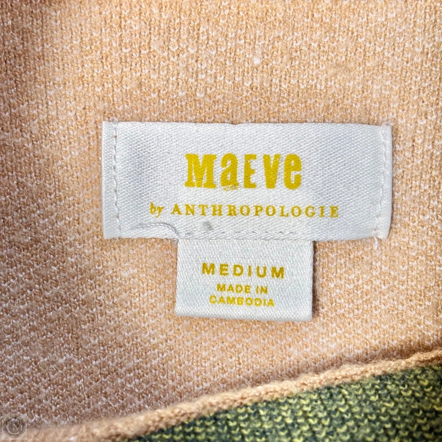 Top Long Sleeve By Maeve In Striped Pattern, Size: M