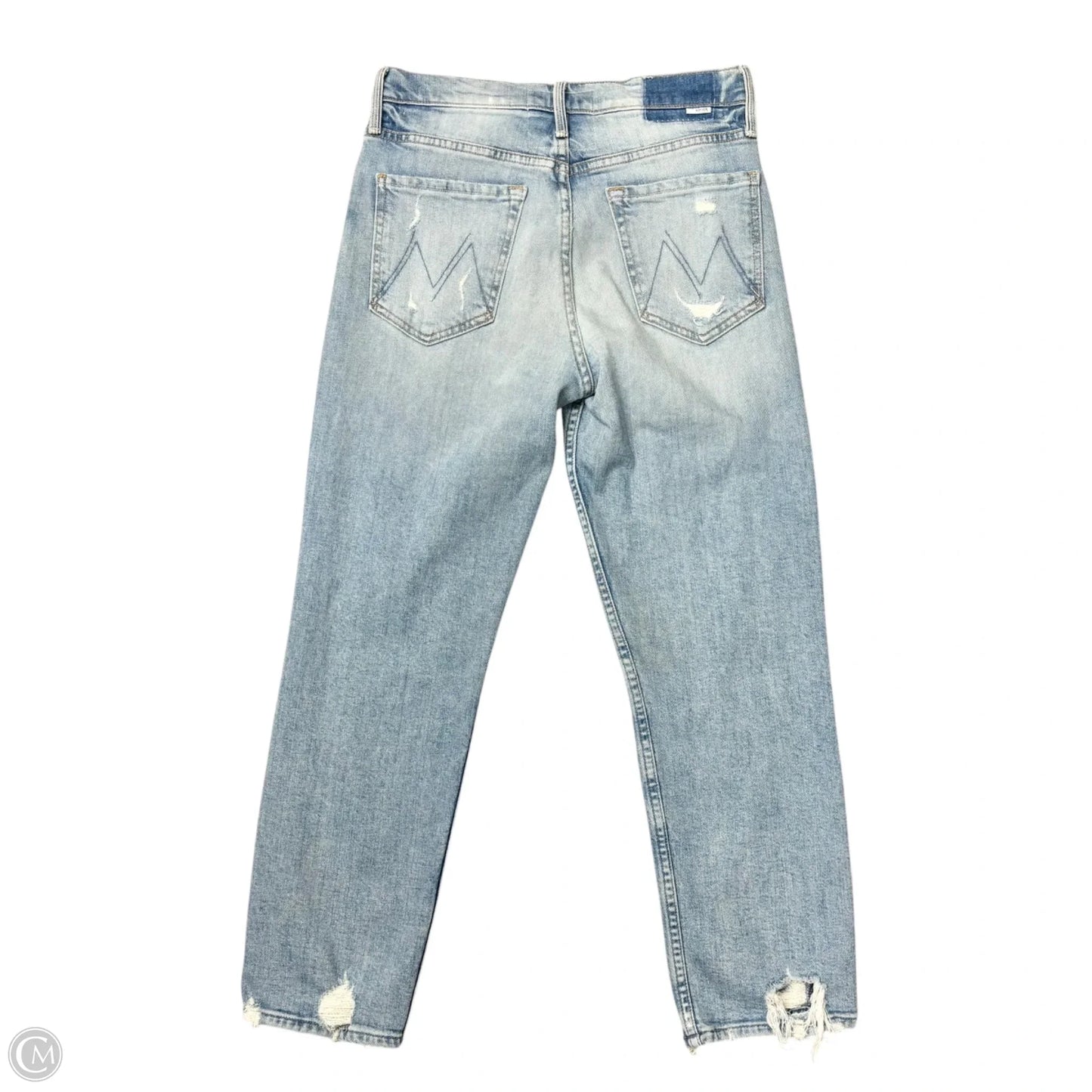 Jeans Straight By Mother In Blue Denim, Size: 6